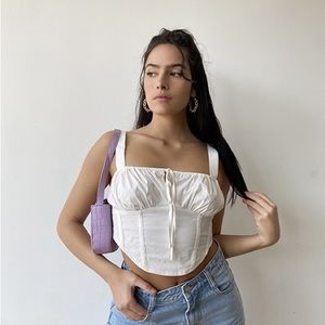 Cropped Bustier Top